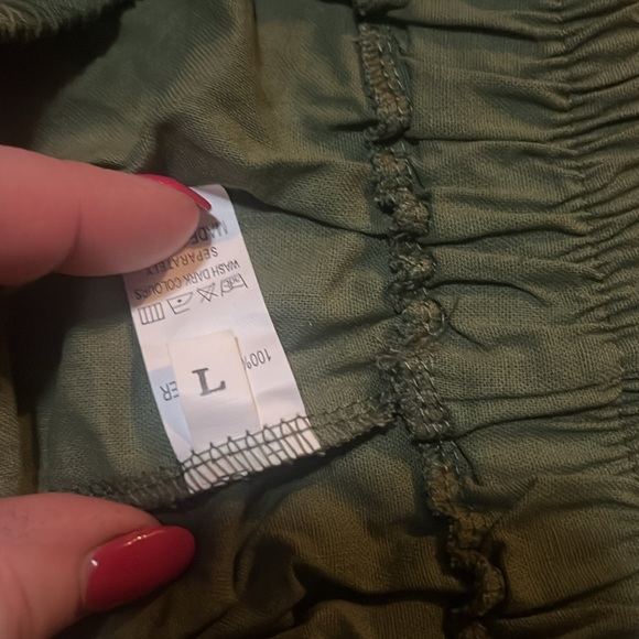 New 2 Piece Outfits Shorts Sets Sleeveless V Neck Tank and High Waisted Shorts L - Picture 6 of 11